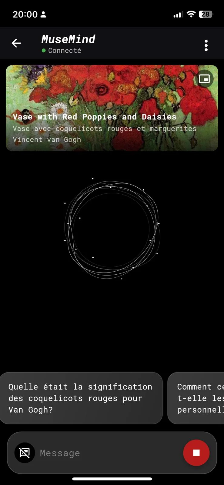 MuseMind visitor experience - step 7