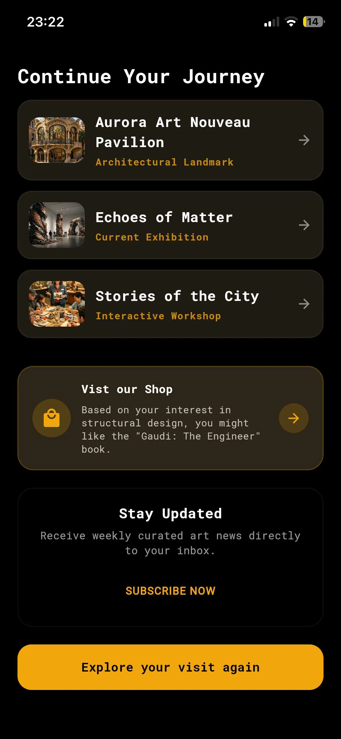 MuseMind visitor experience - step 4